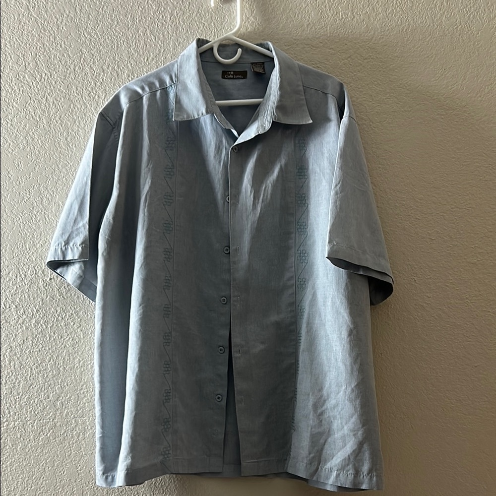 Men's Light Blue Button Down Shirt
